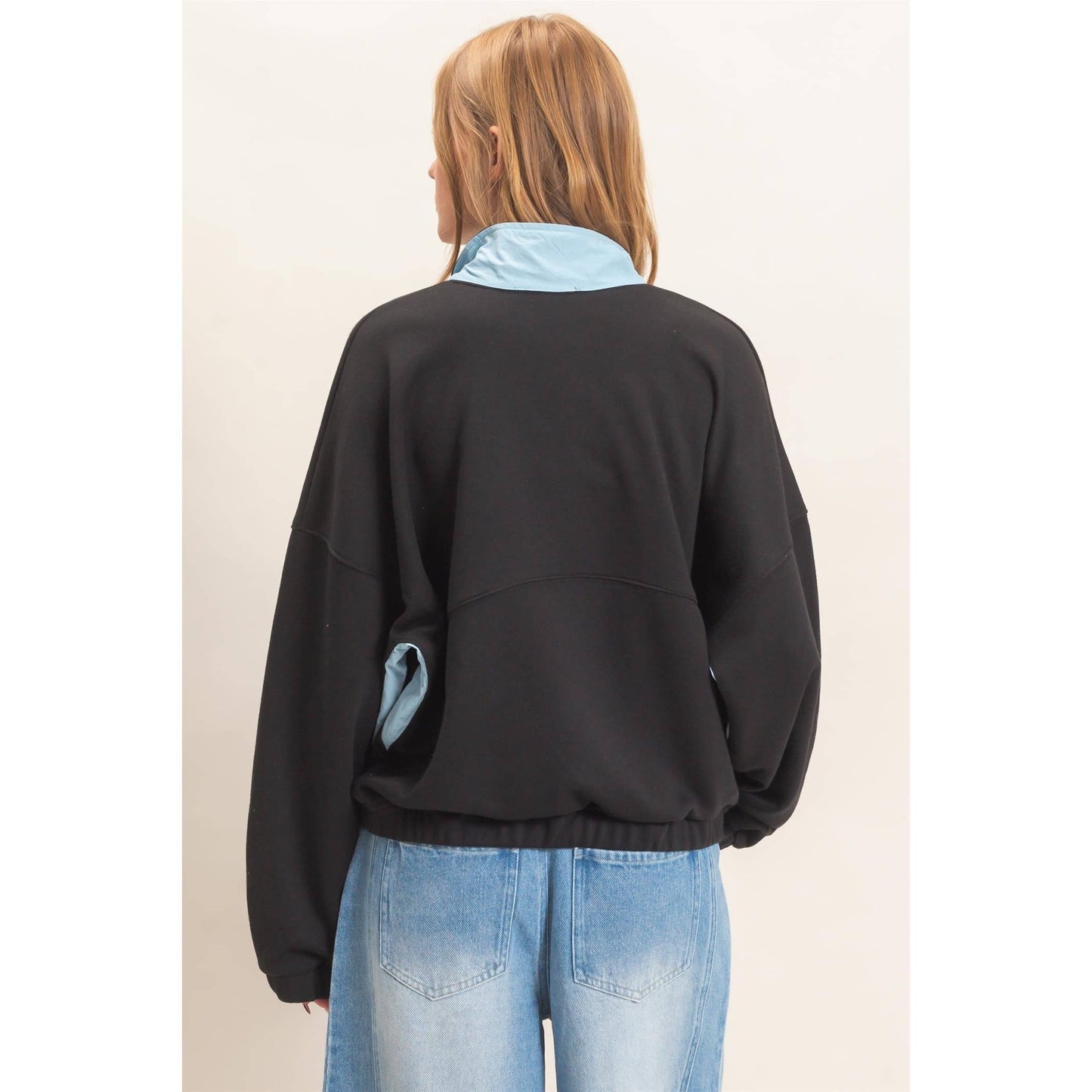 Oh Snap Contrast Pullover