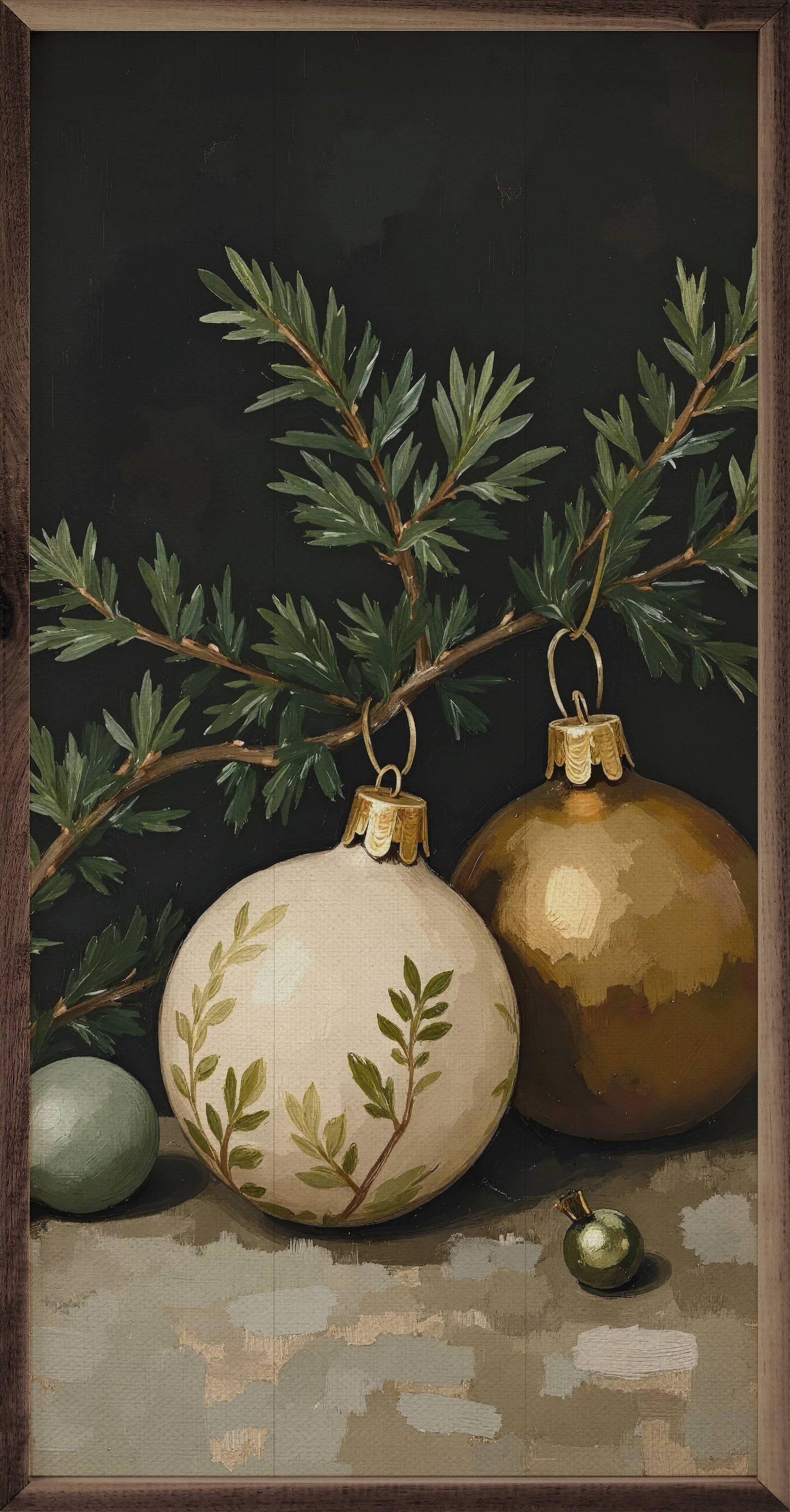 Gold And White Ornament