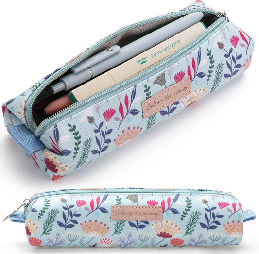 Pencil Case: Blue Floral