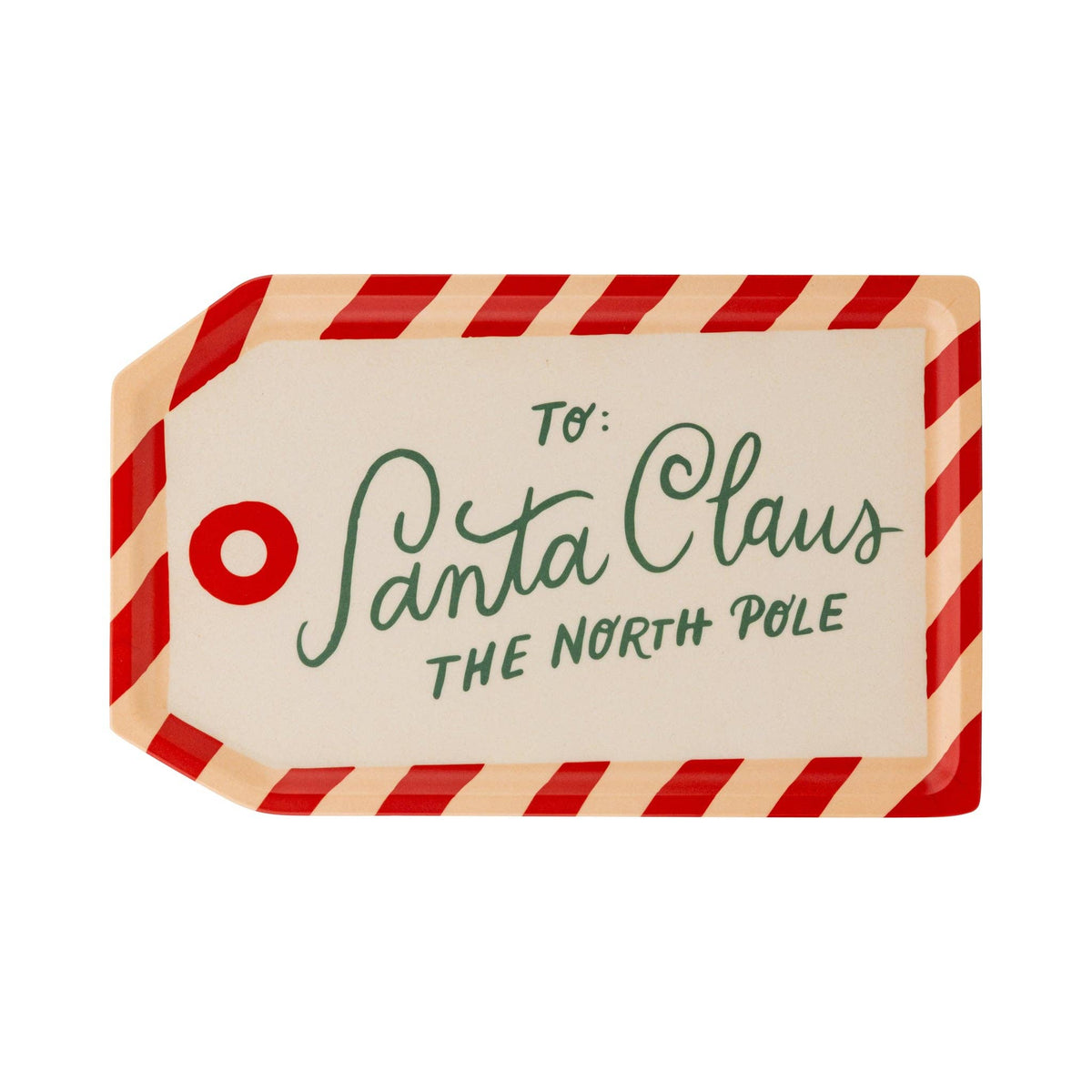 BEC1231 - To Santa Tag Bamboo Tray