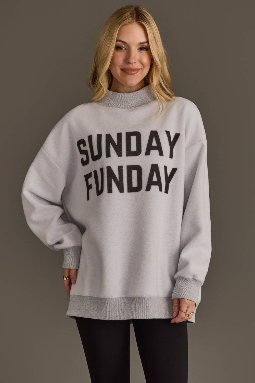 Lt. Gray Game Day & Sunday Funday Reversible Sweatshirt