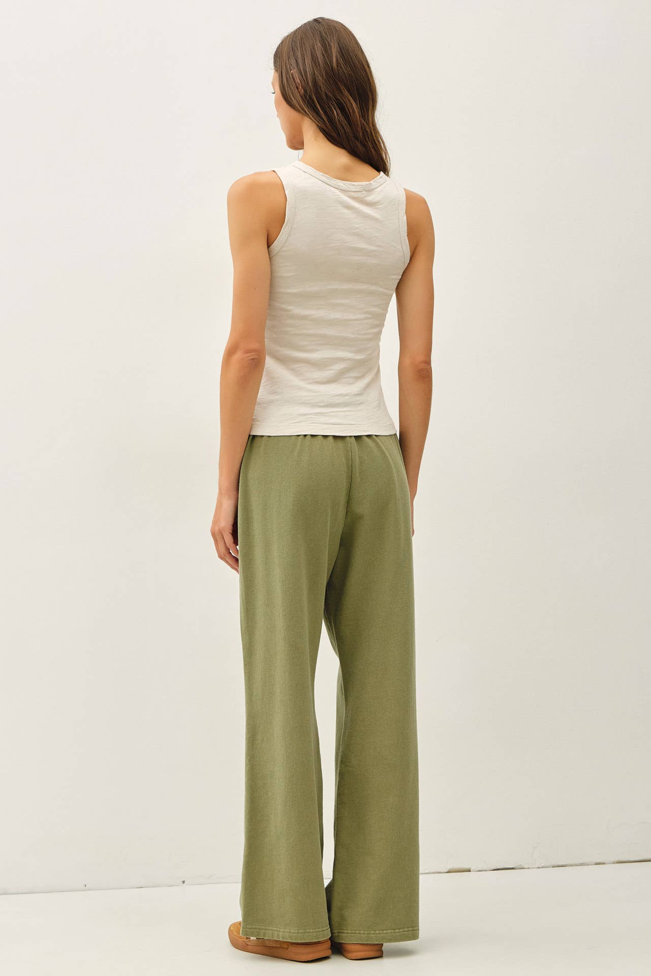 GARMENT DYED COTTON SLUB TANK TOP