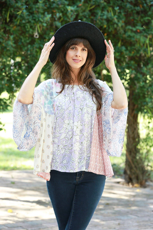 Rosy Mosaic Top