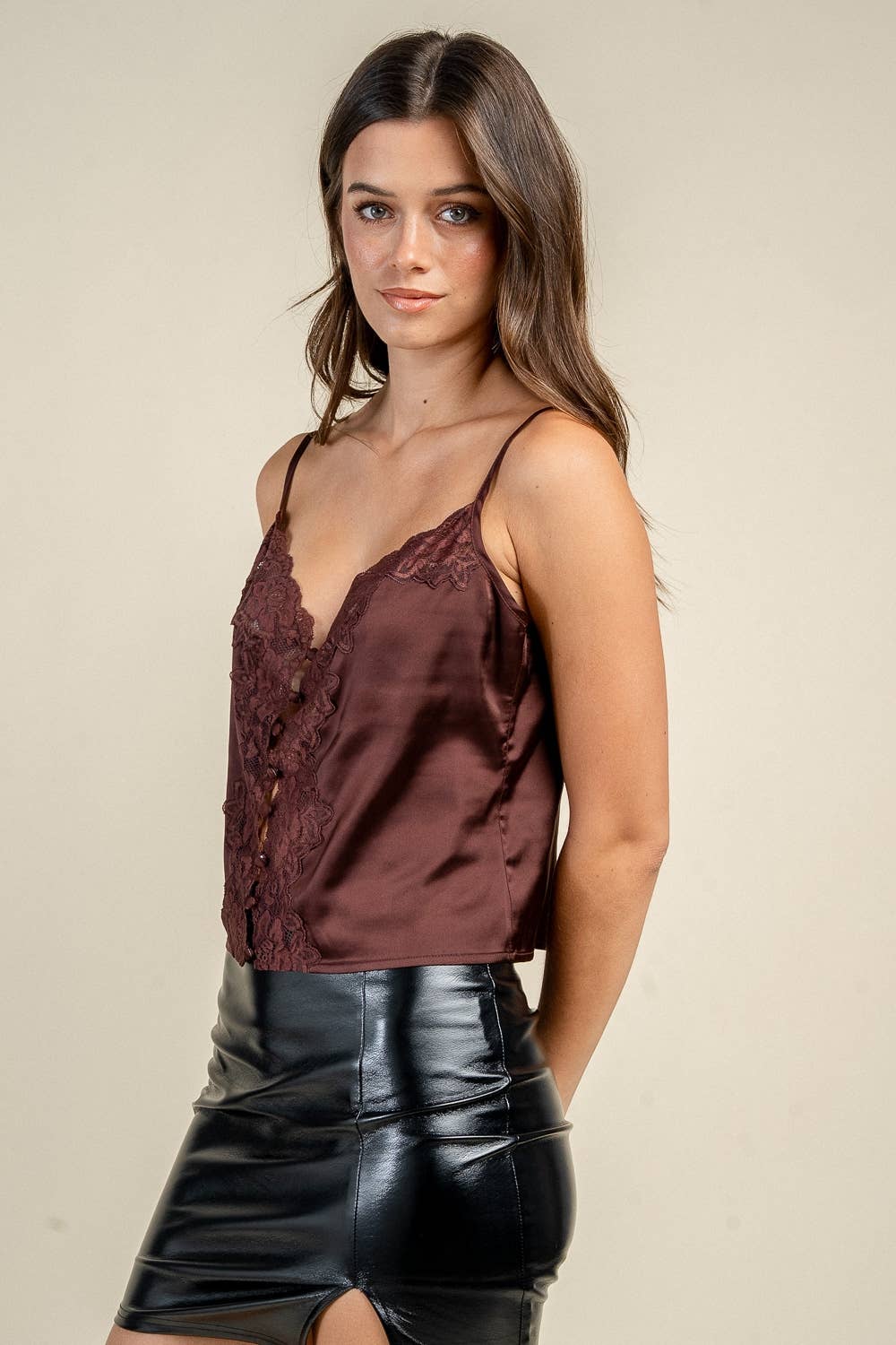 Lovely in Lace Button Top