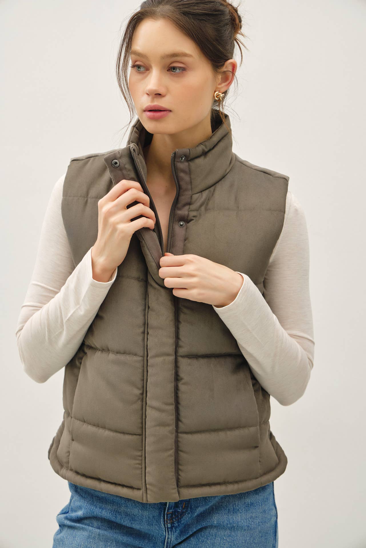 Mocha Suede Vest