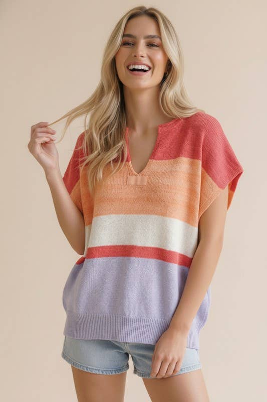 Wave on Wave Stripe Top