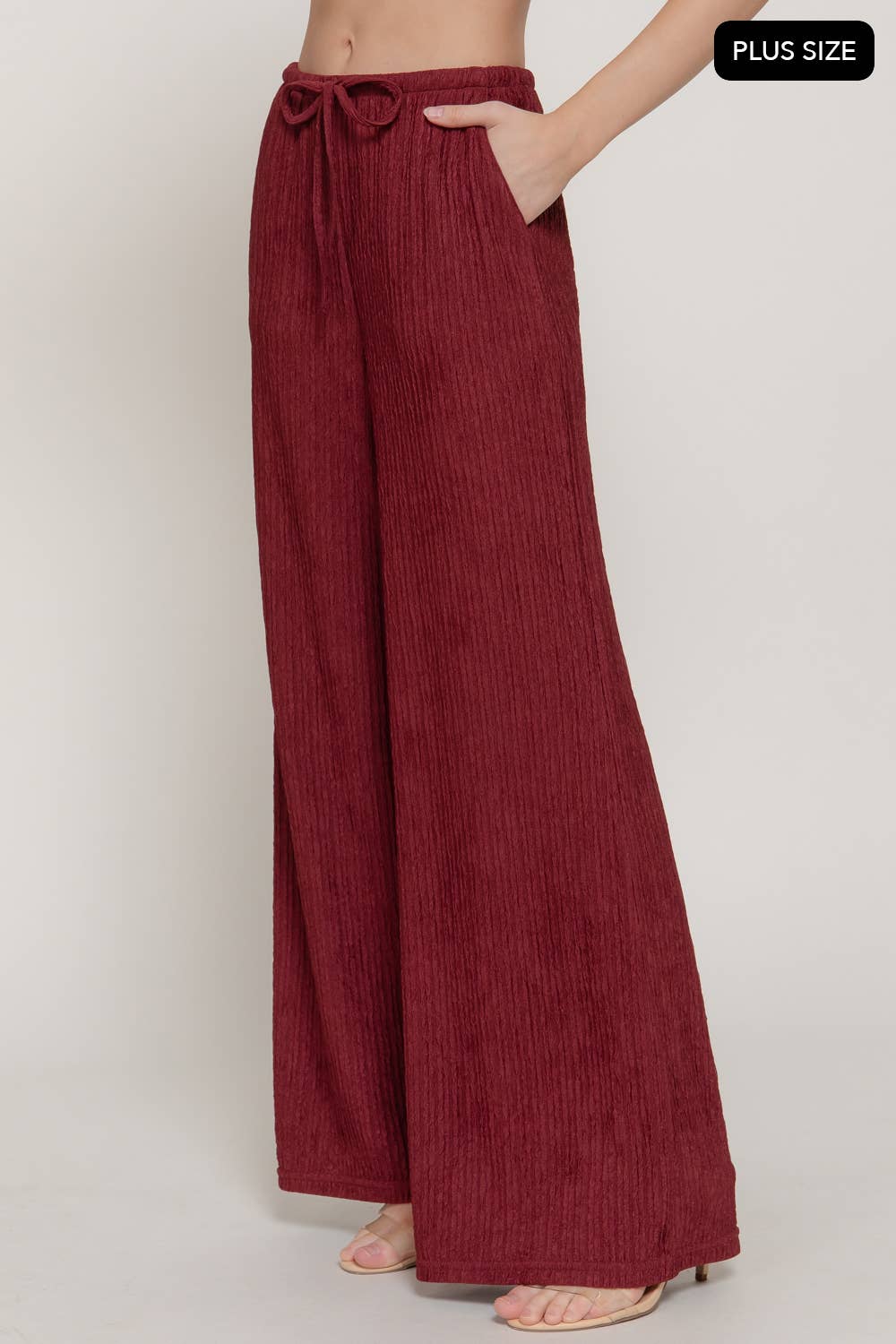 PLUS Crinkle Pallazo Pant