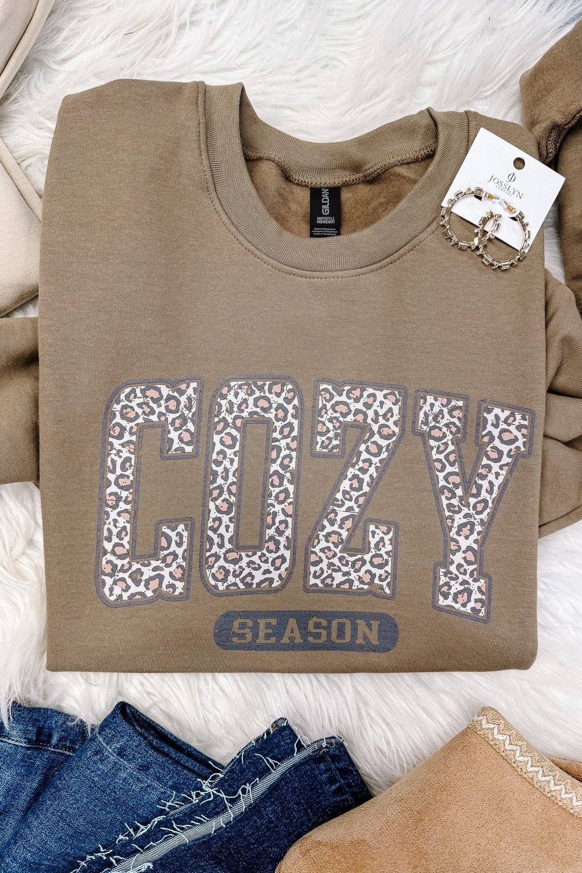 Leopard Cozy Season Crew