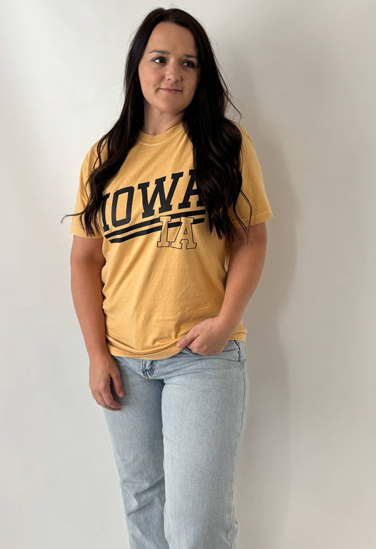 IOWA Goal Line Short Sleeve Tee