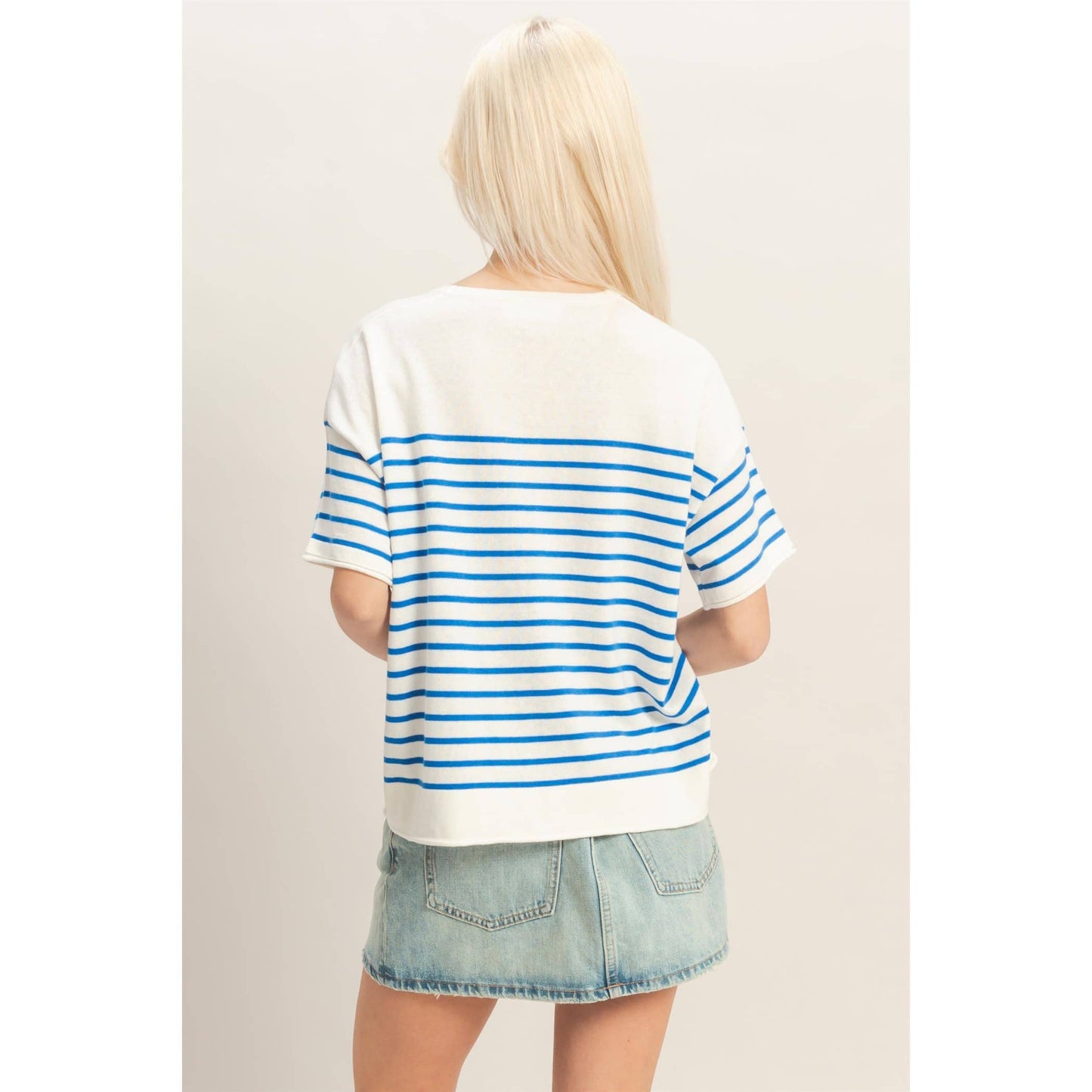 Piper Striped Sleeve Top