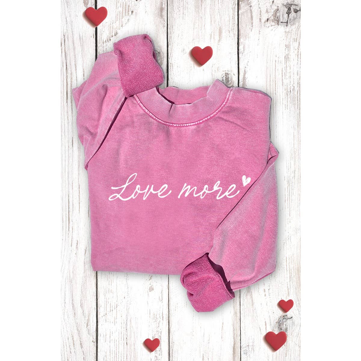 LOVE MORE GRAPHIC SWEATSHIRTS