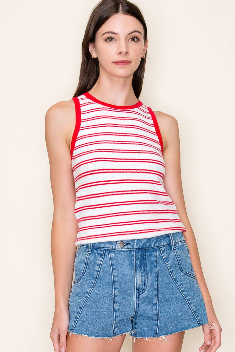 Below Deck Striped Tank