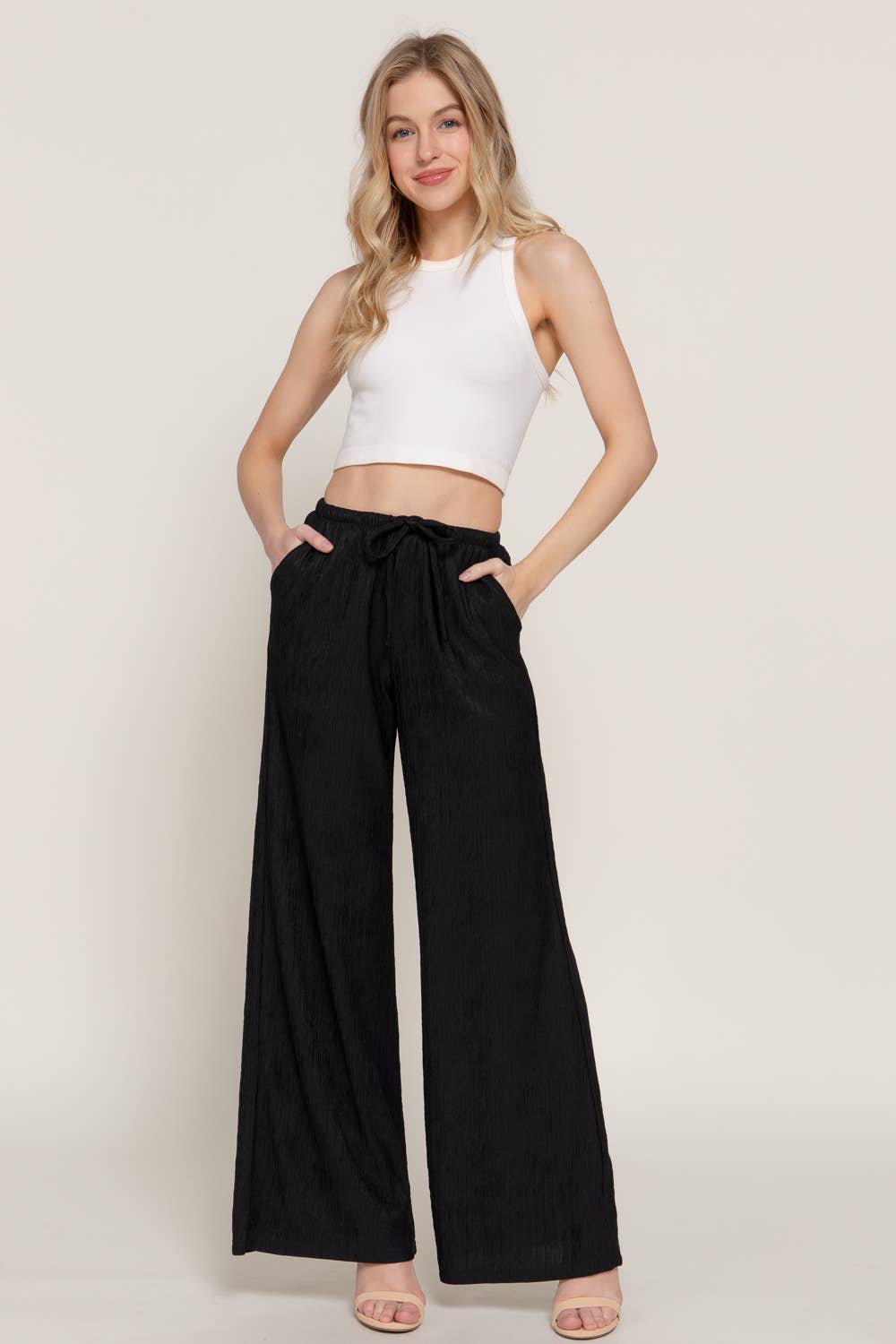 Crinkle Pallazo Pant