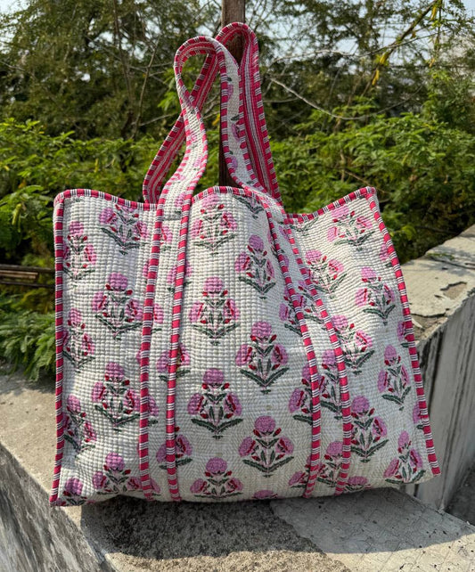Bags For Women Shoulder Bag Quilted Cotton Printed Tote Bags
