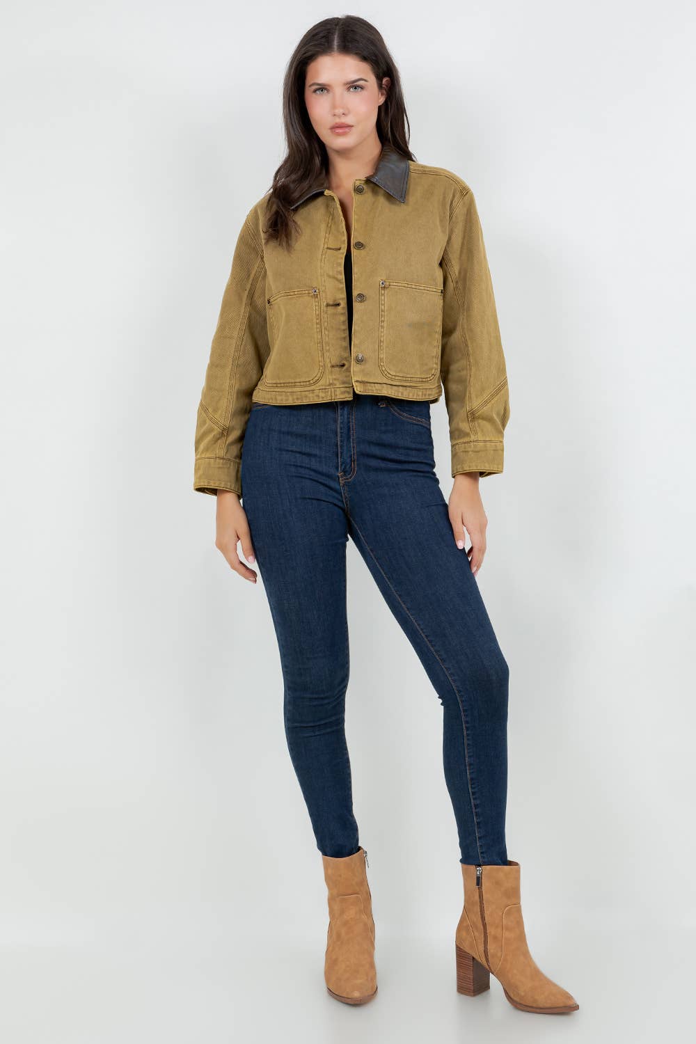 Breaking Camp Cotton Twill Cropped Barn Jacket