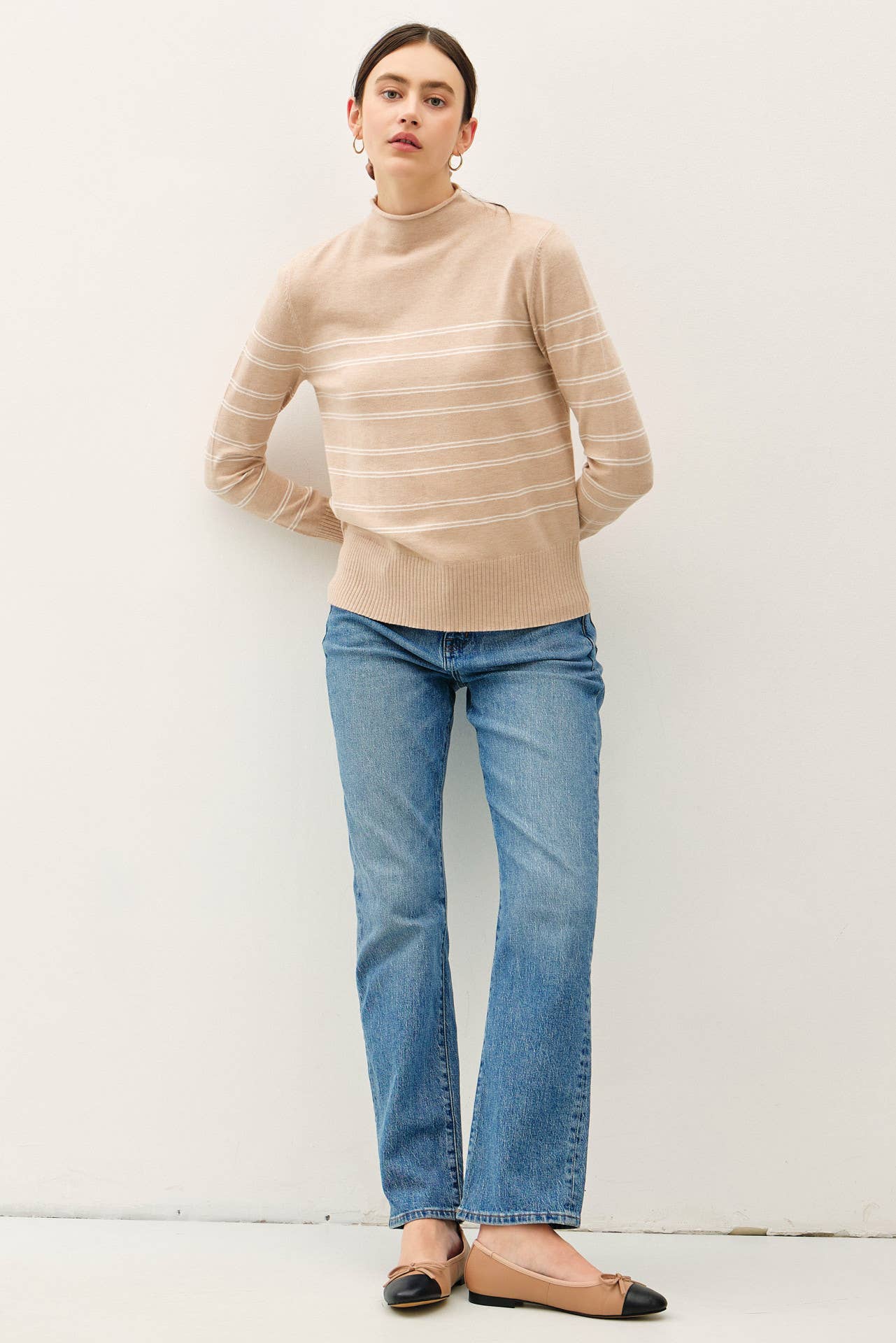 Synthia Mock Neck Top