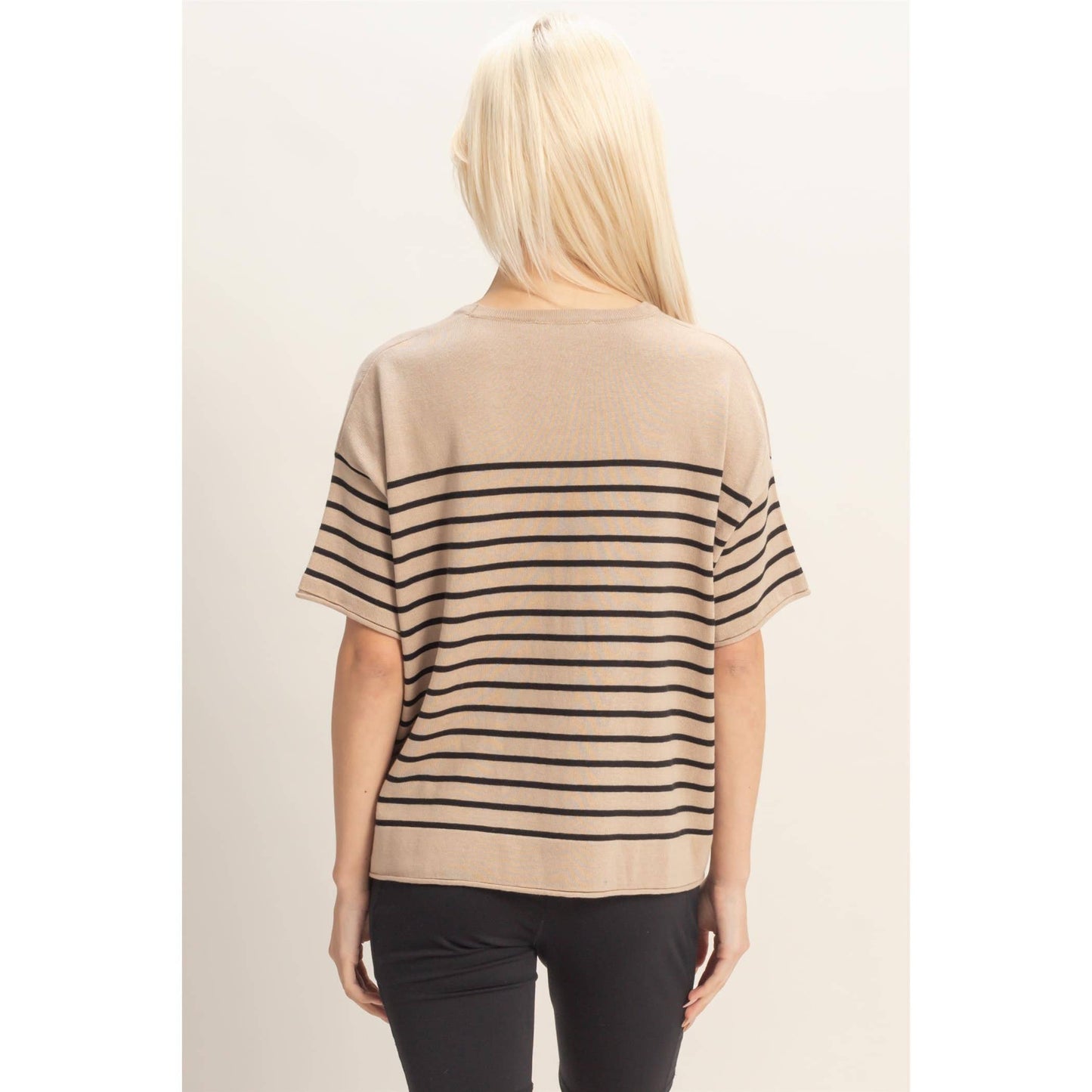Piper Striped Sleeve Top