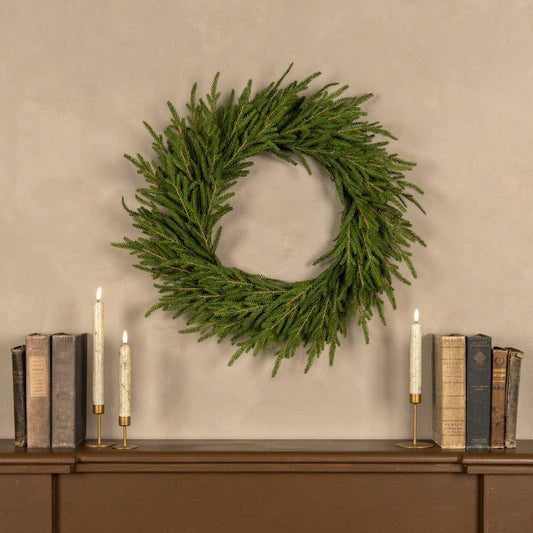 22" SOFT TOUCH NORFOLK PINE WREATH