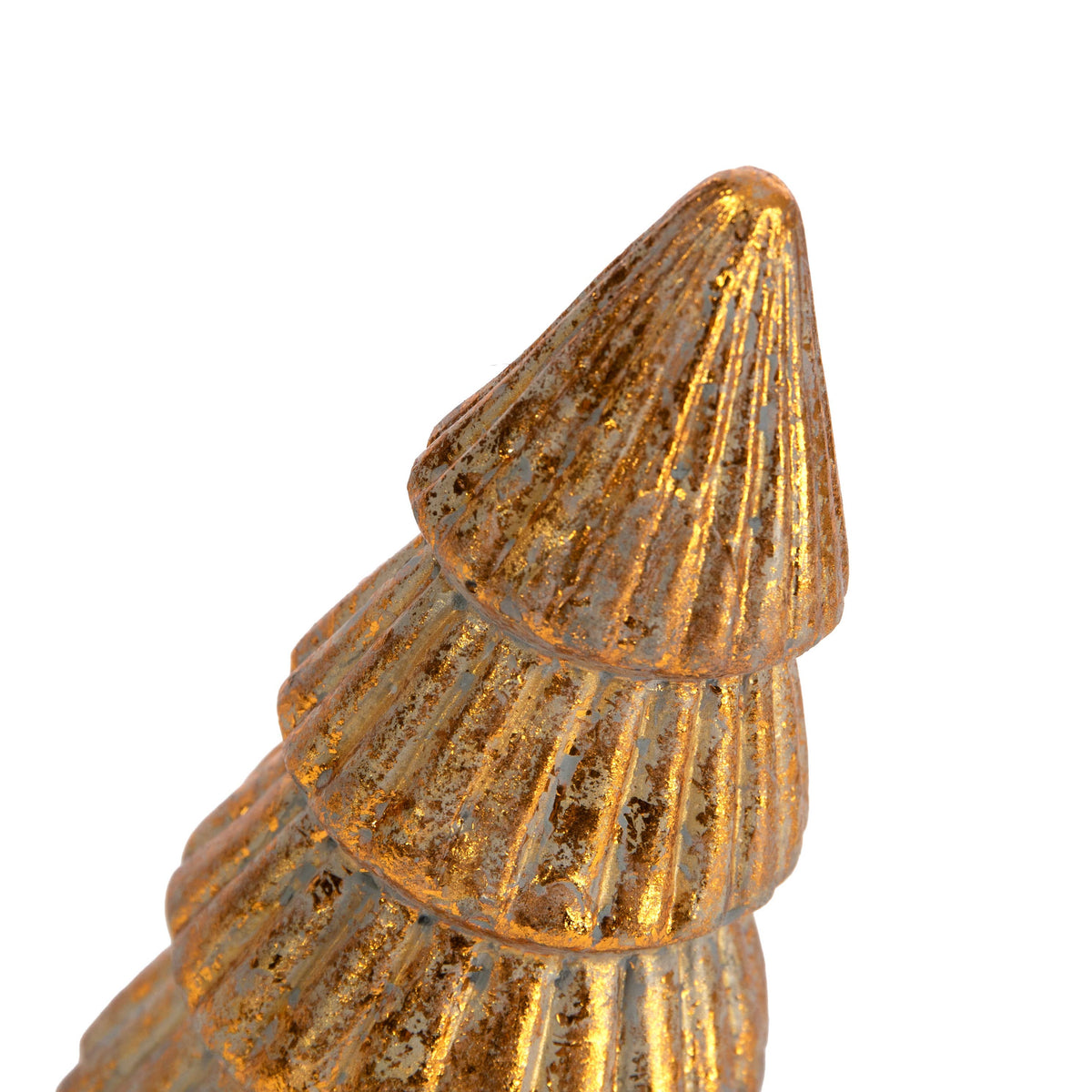 Gold Cement Christmas Tree Figurine