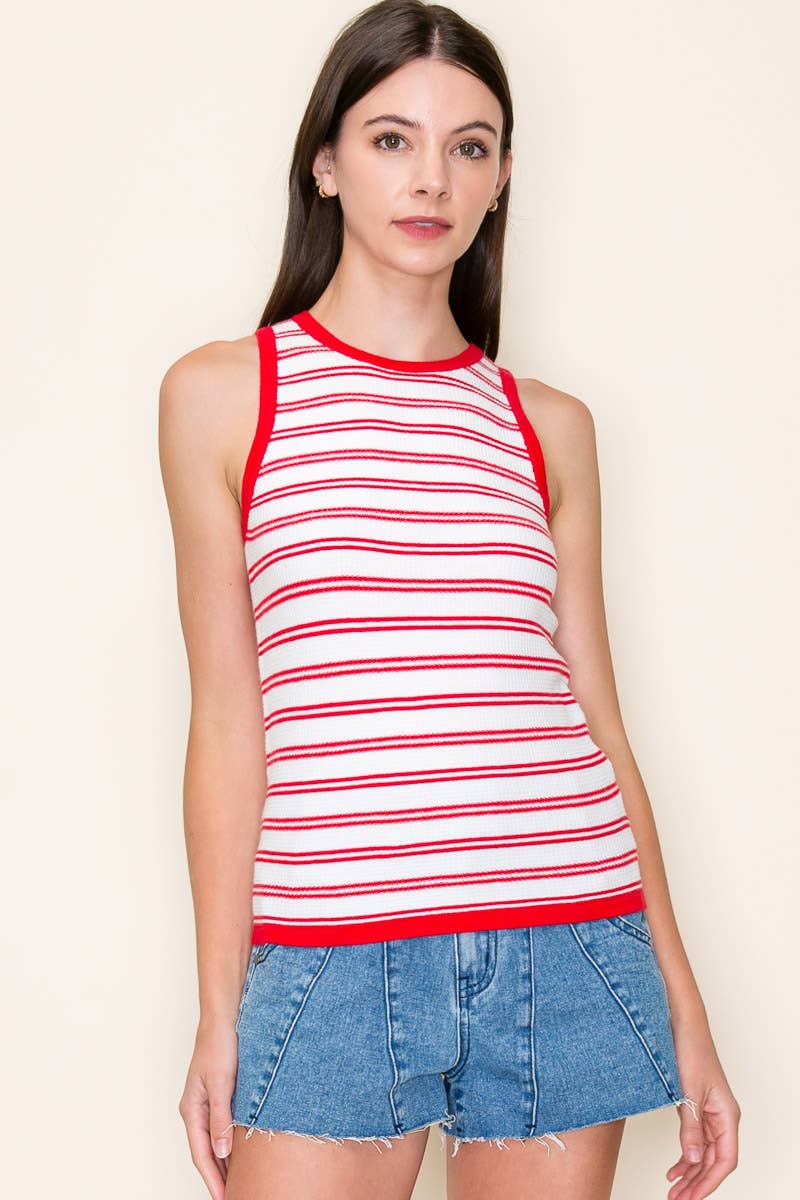 Below Deck Striped Tank