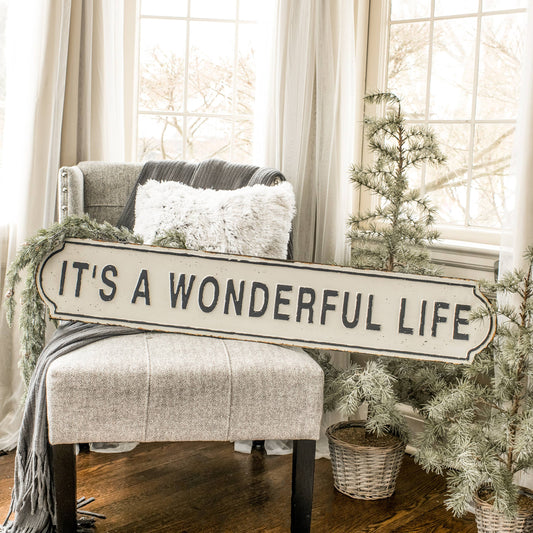 44" IT'S A WONDERFUL LIFE SIGN