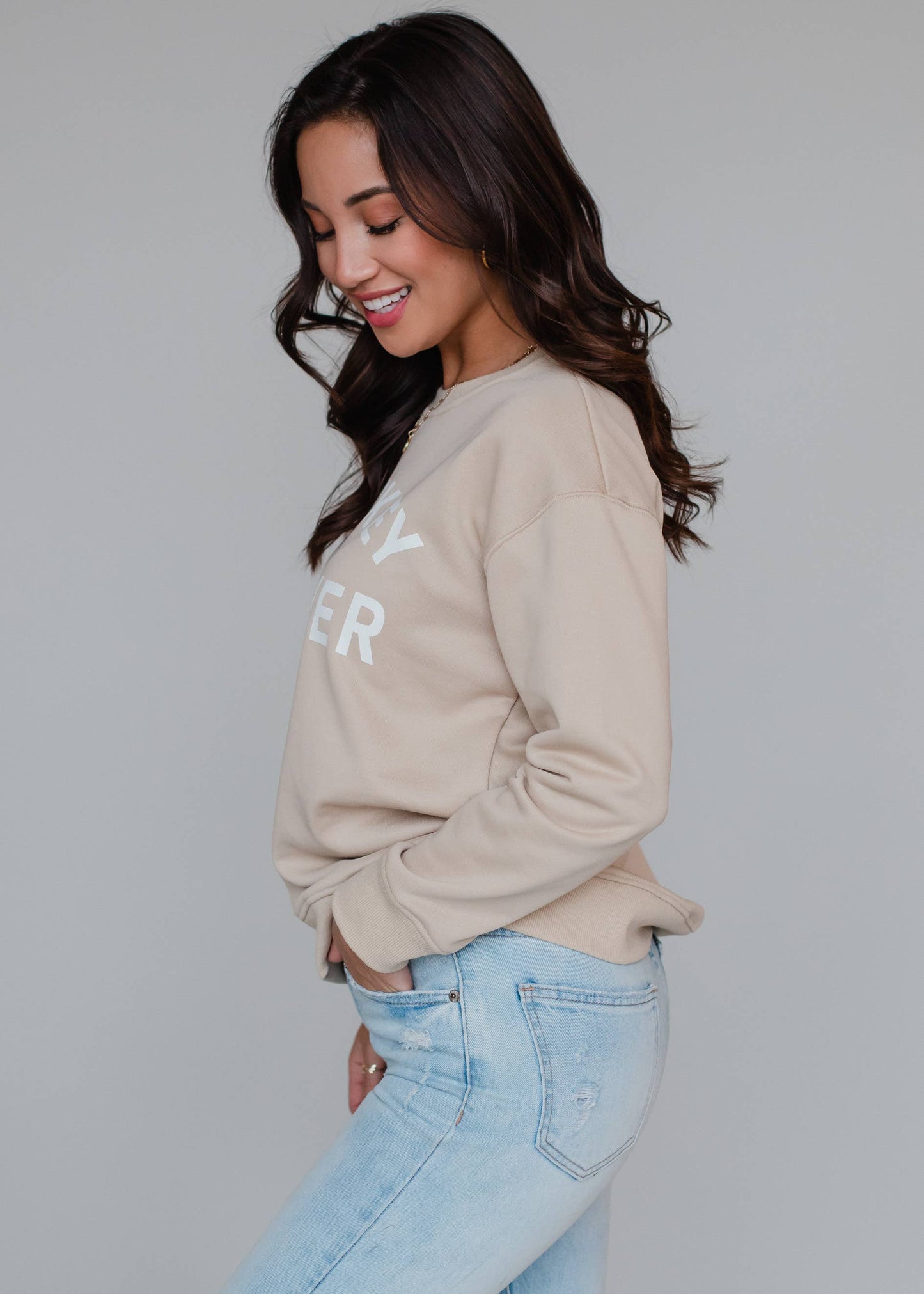 Tan Whiskey Weather Sweatshirt