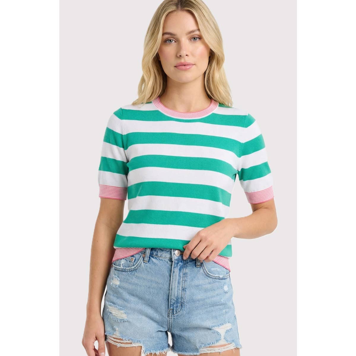 Take me away Stripe Sweater