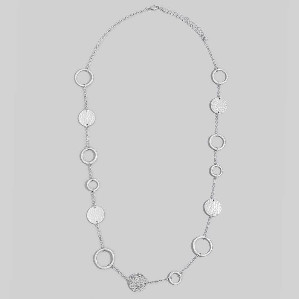 Hammered Disc Necklace
