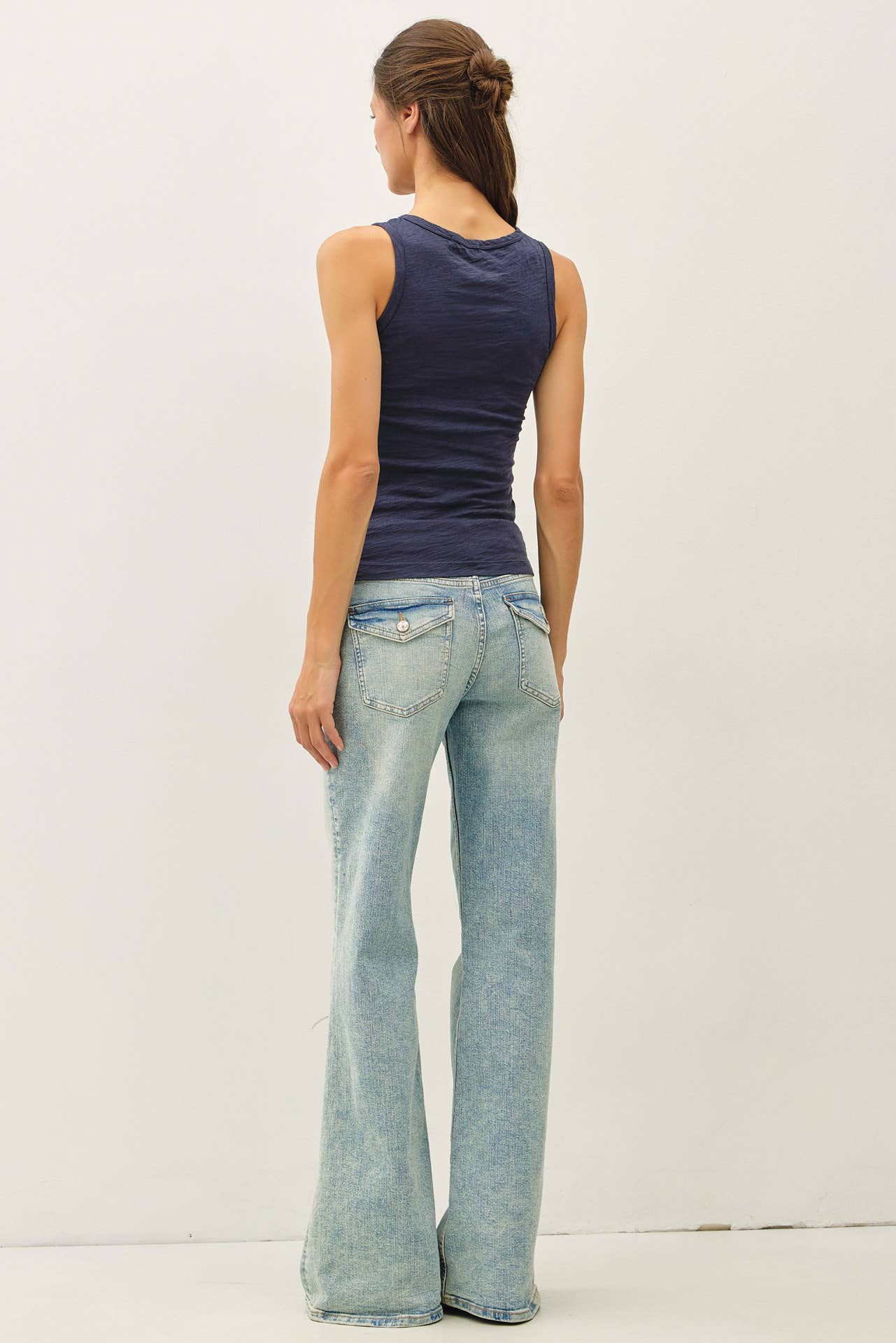 GARMENT DYED COTTON SLUB TANK TOP
