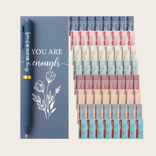 Inspirational theme bookmark and pen set