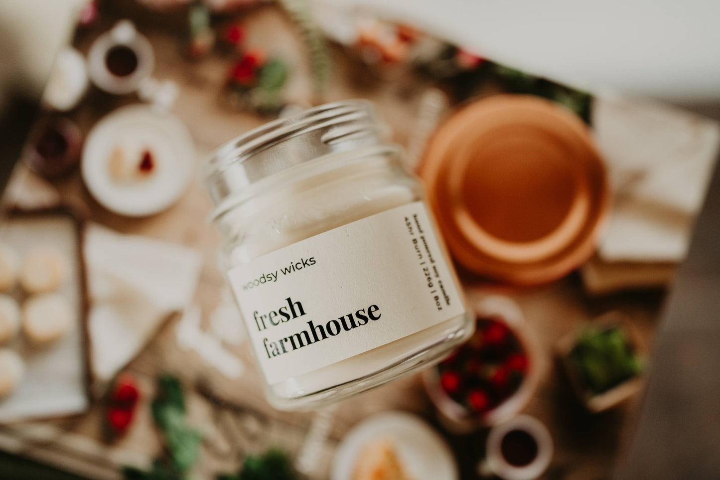 Farmhouse Candles - Copper - 100% Soy Wax Wood Wick -Rustic