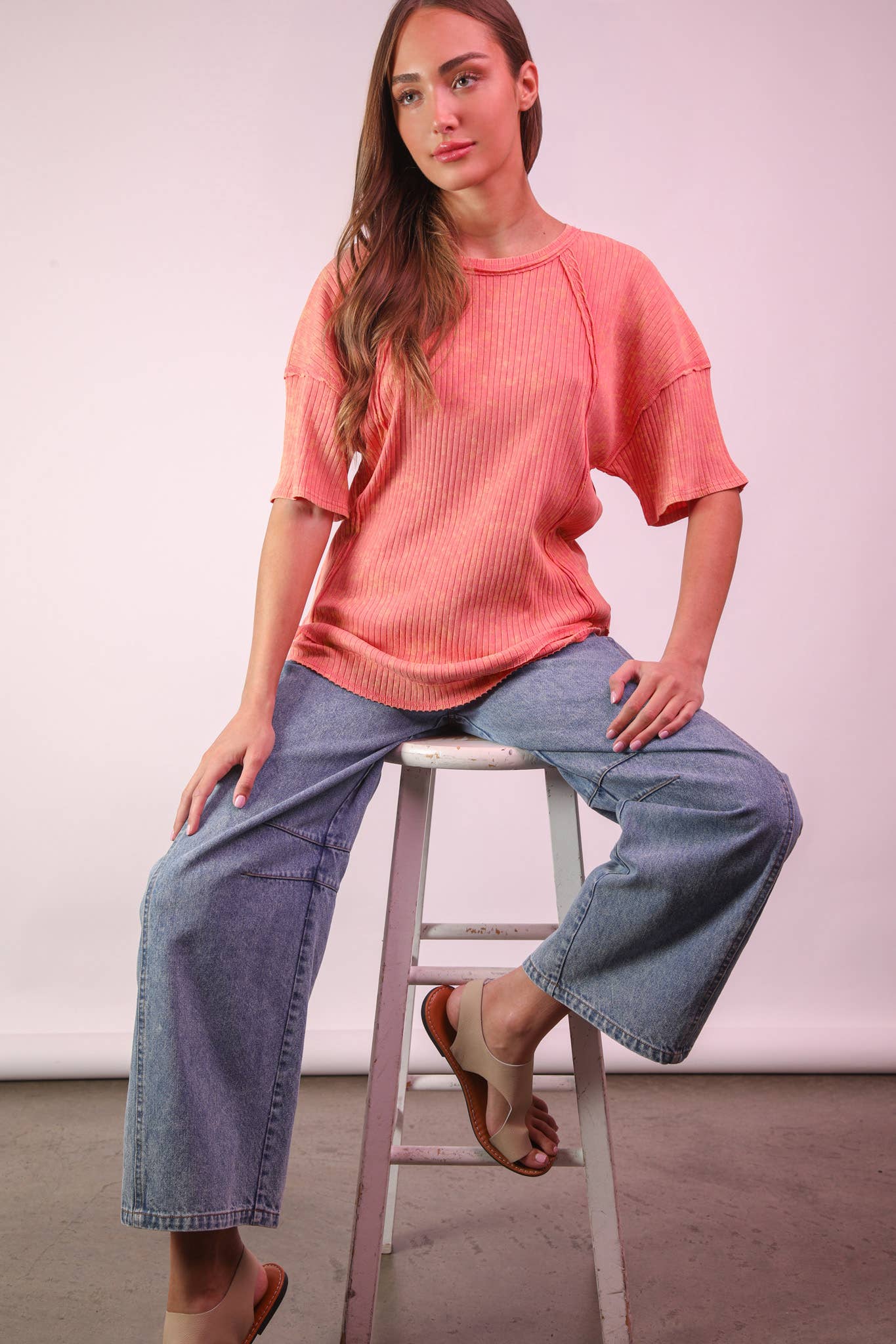 Coral Vibes Top