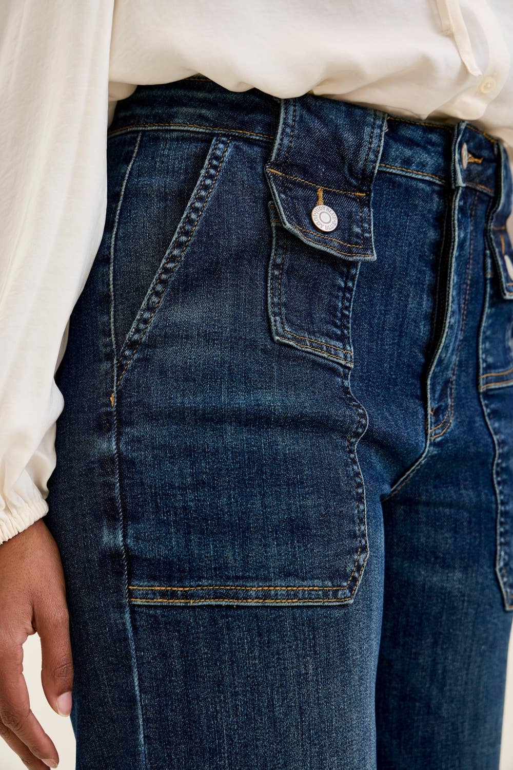 JB Sail Away Utility Crop Denim