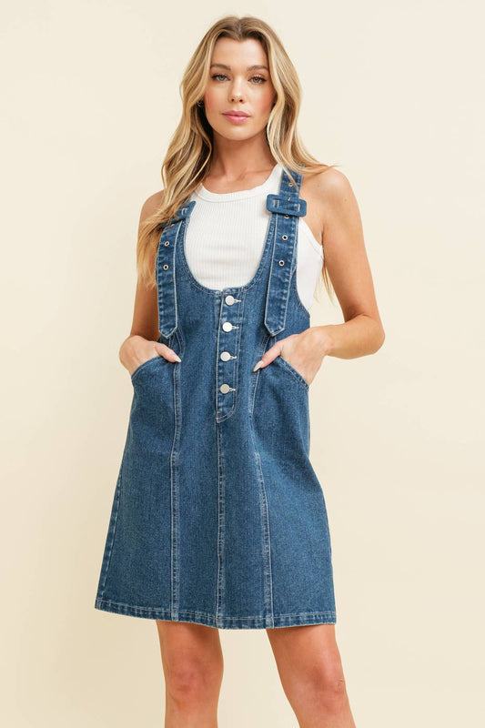 DENIM & Diamonds Mini Dress