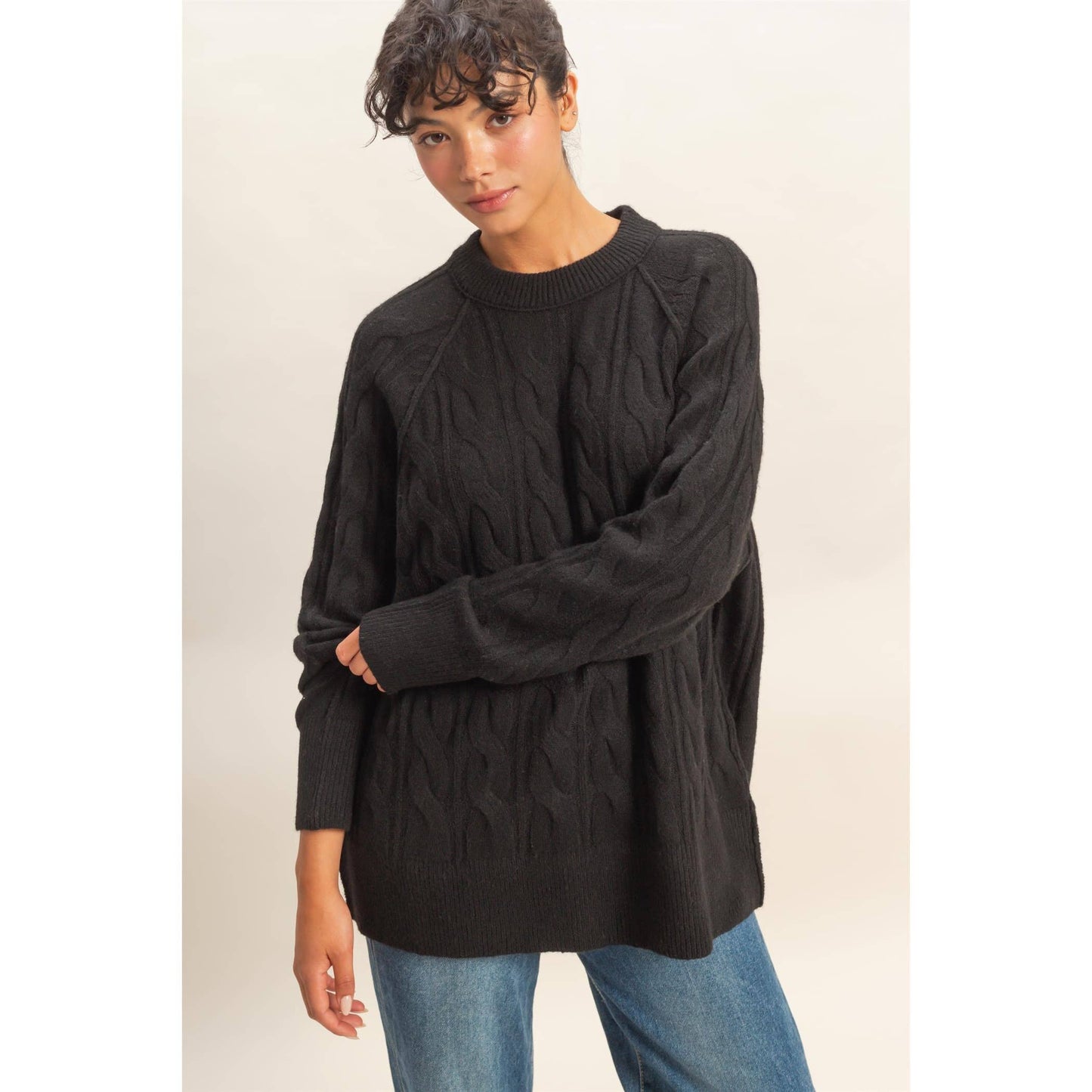 Cabin Fever Cable Knit Sweater