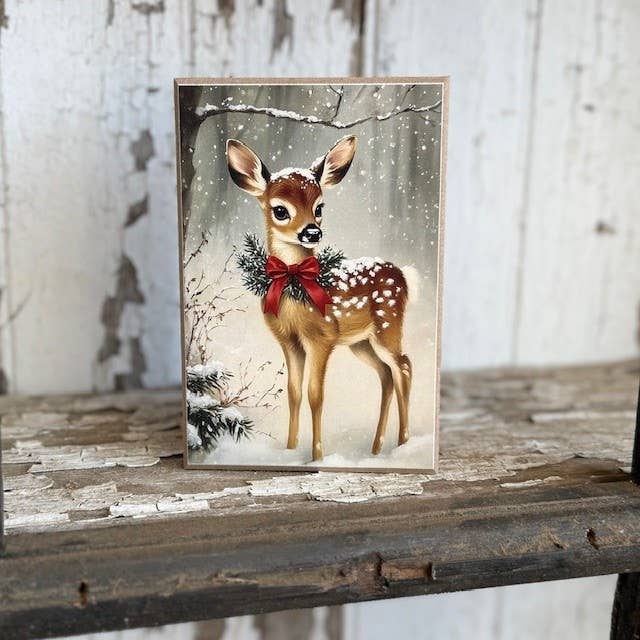 HMK799B Christmas Reindeer Block