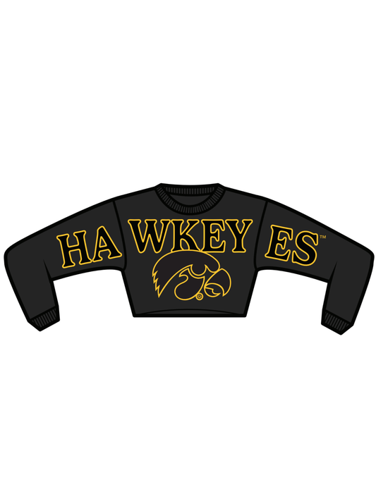 The Stadium Sequin Crewneck | Iowa