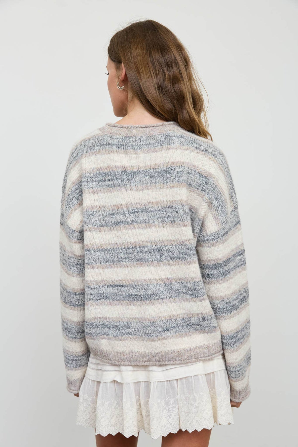 Boho Babe Striped Sweater