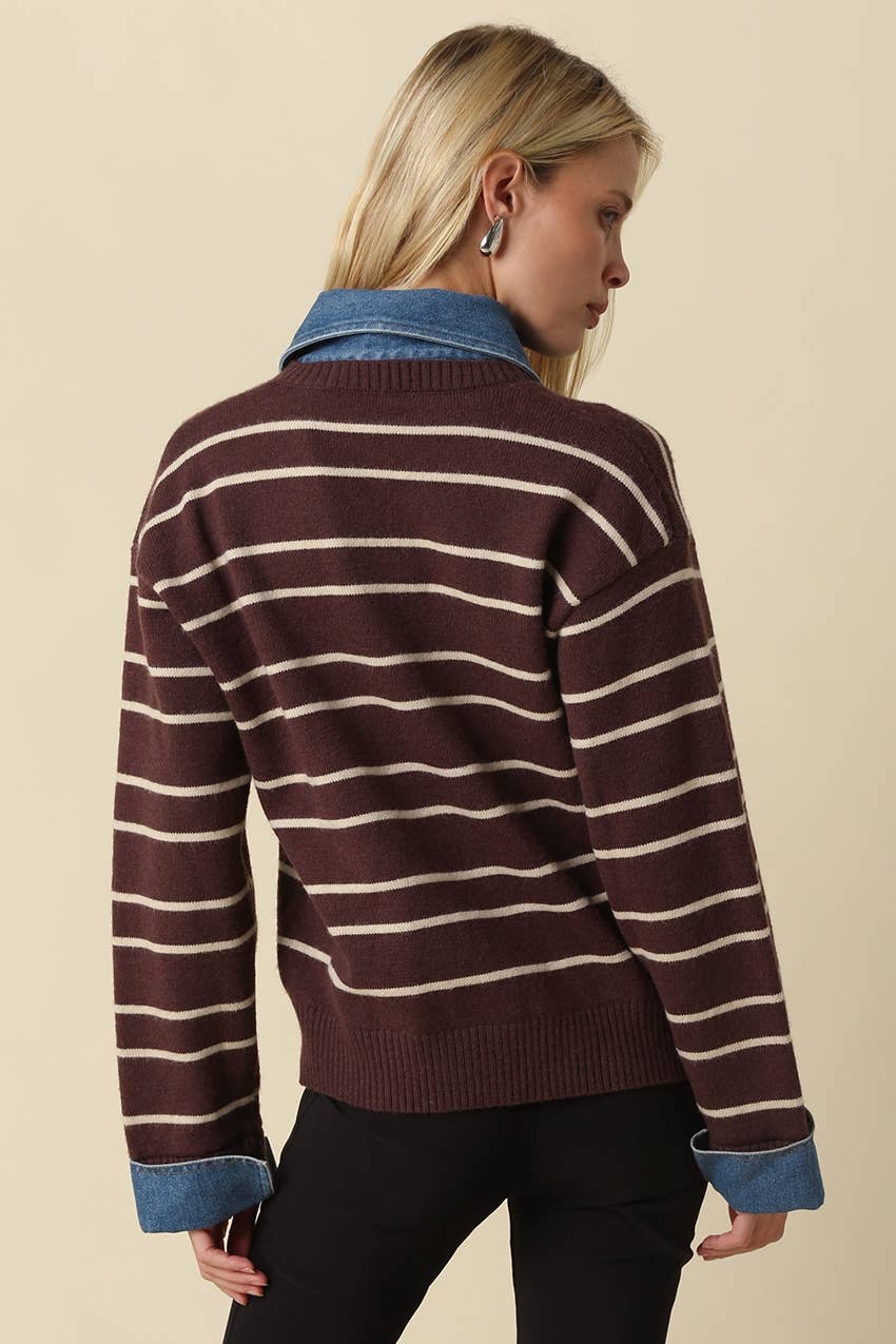 Hadley Striped Layered Sweater
