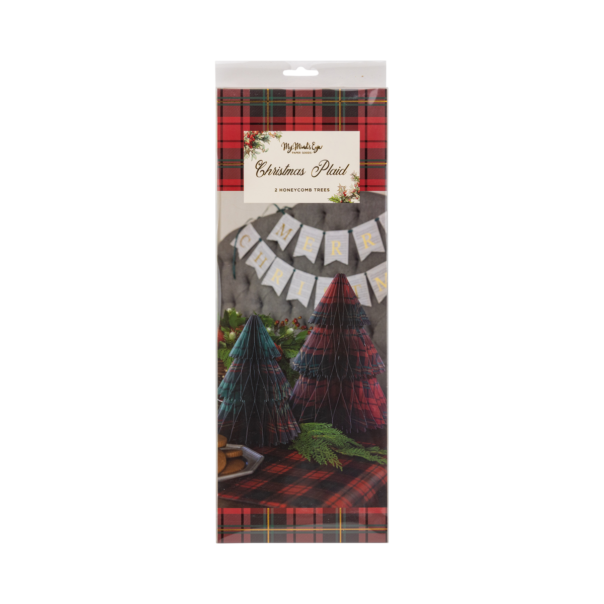 PLD1308 - Plaid Paper Tree Set
