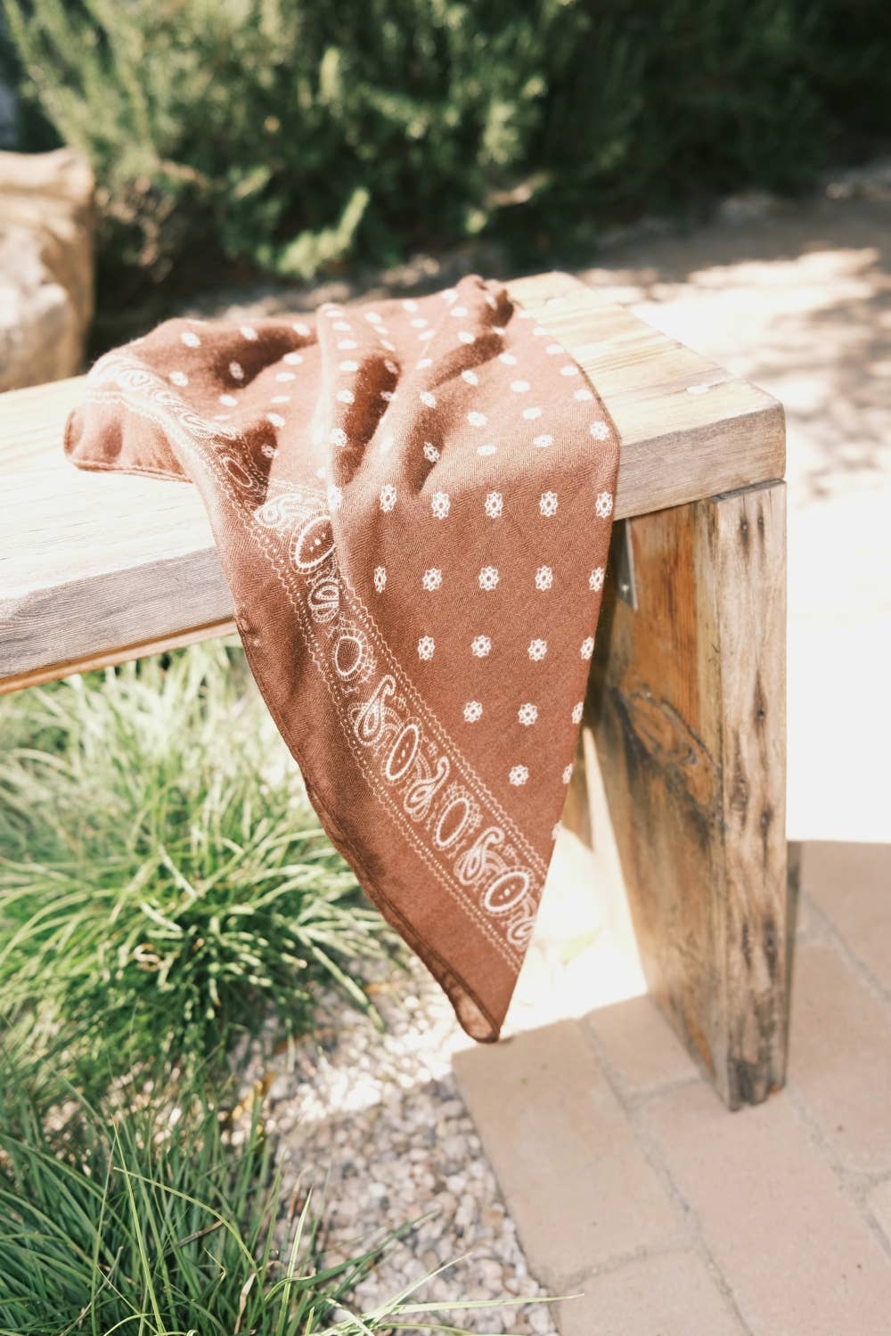 Paisley Brown Square Scarf