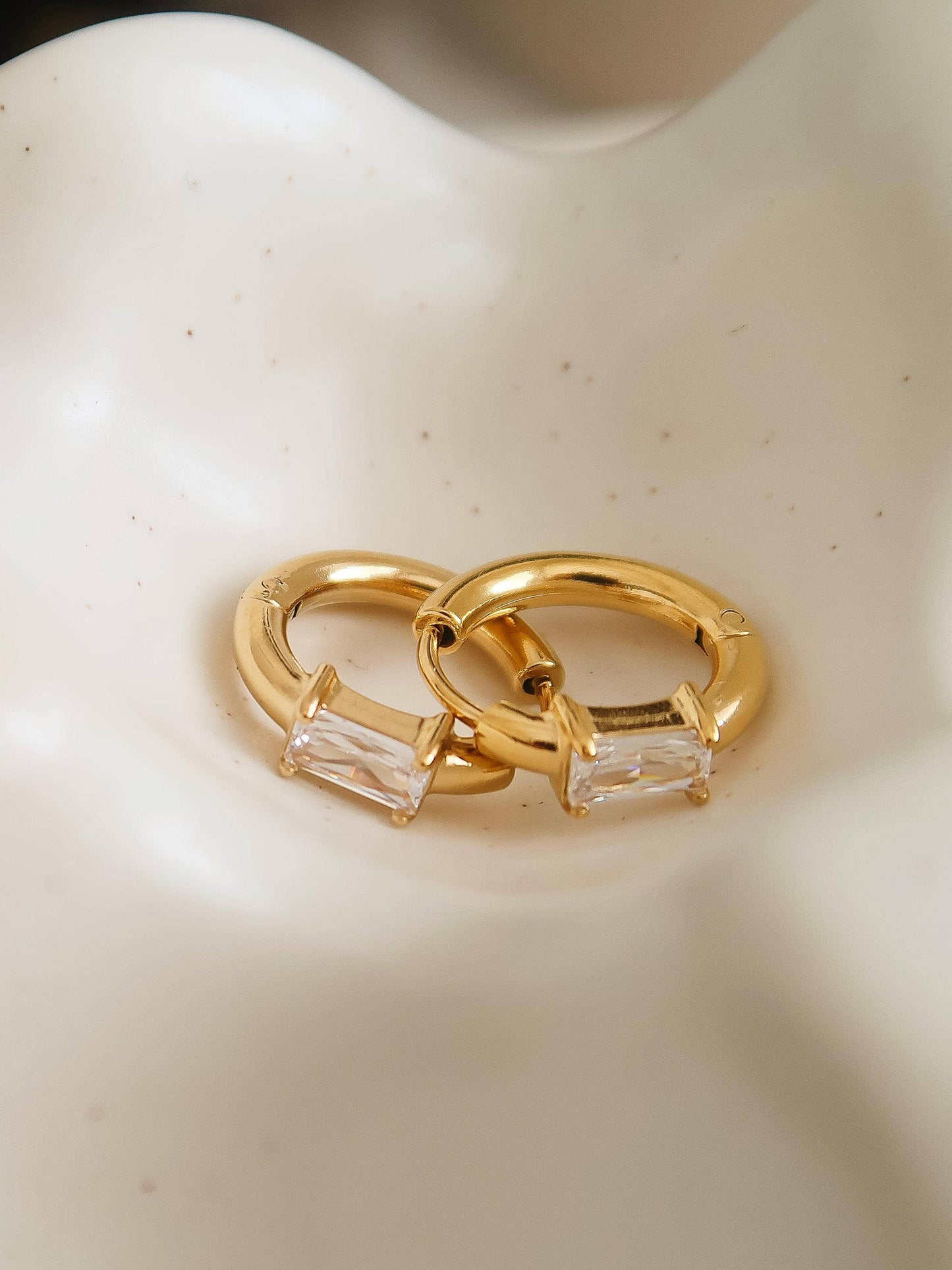 Adhara 18K Gold Huggies