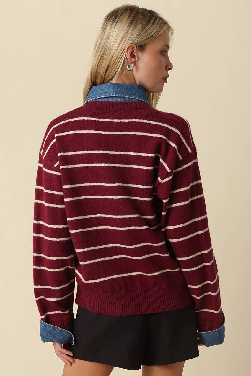 Hadley Striped Layered Sweater