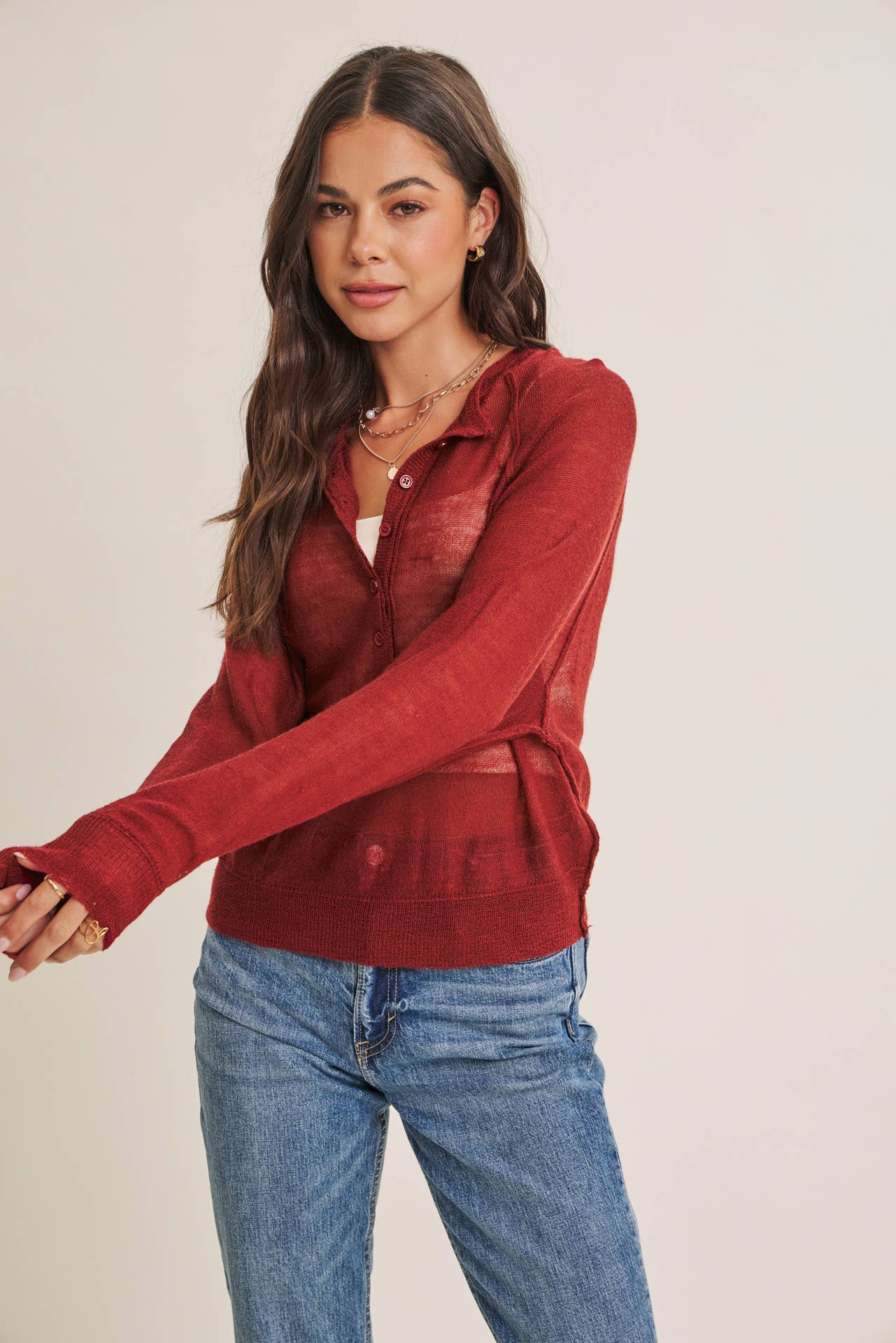 Autumn Sangria Henley