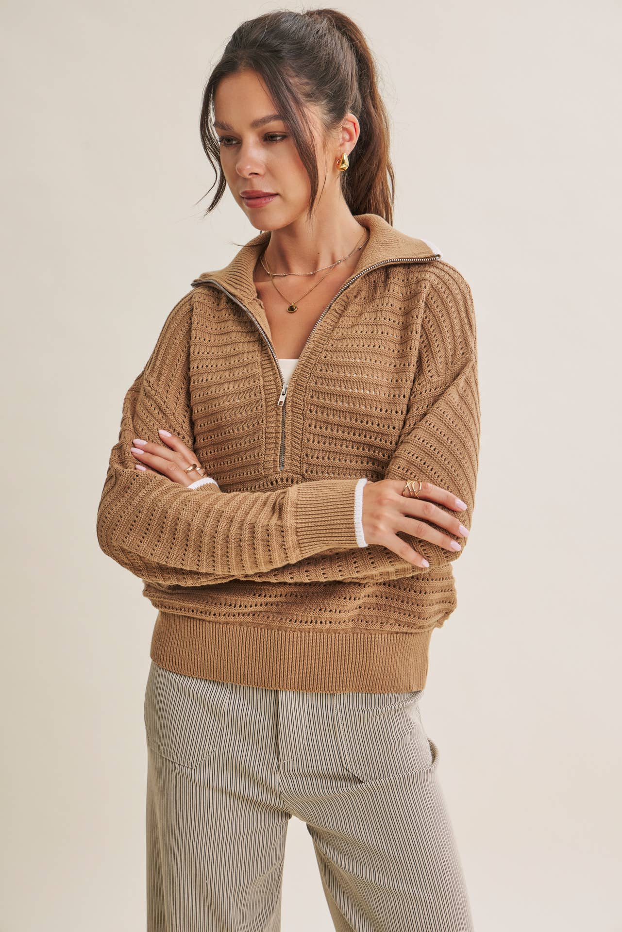 Mountain Air Crochet 1/4 Zip