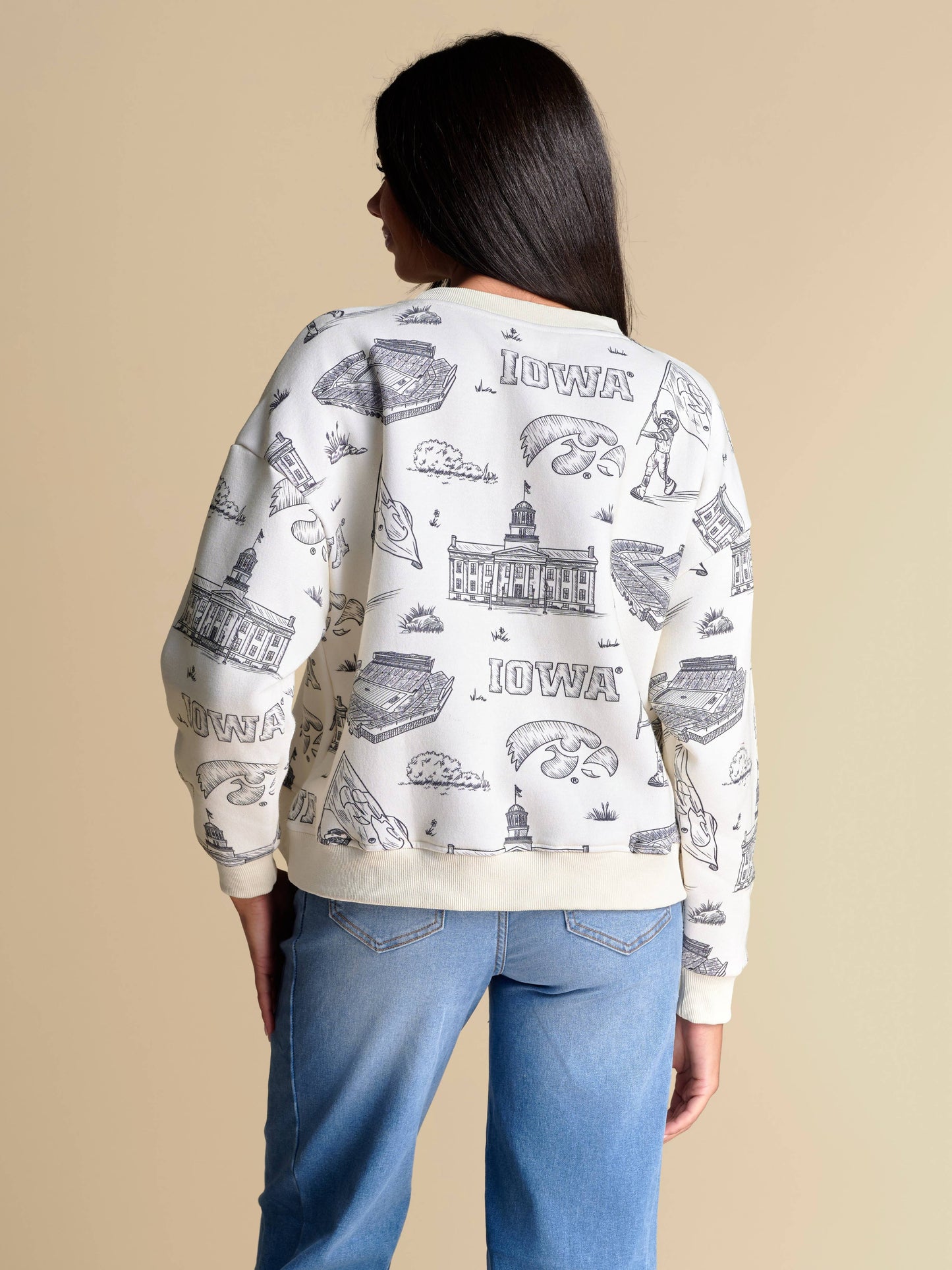 The Team Toile Pullover | Iowa