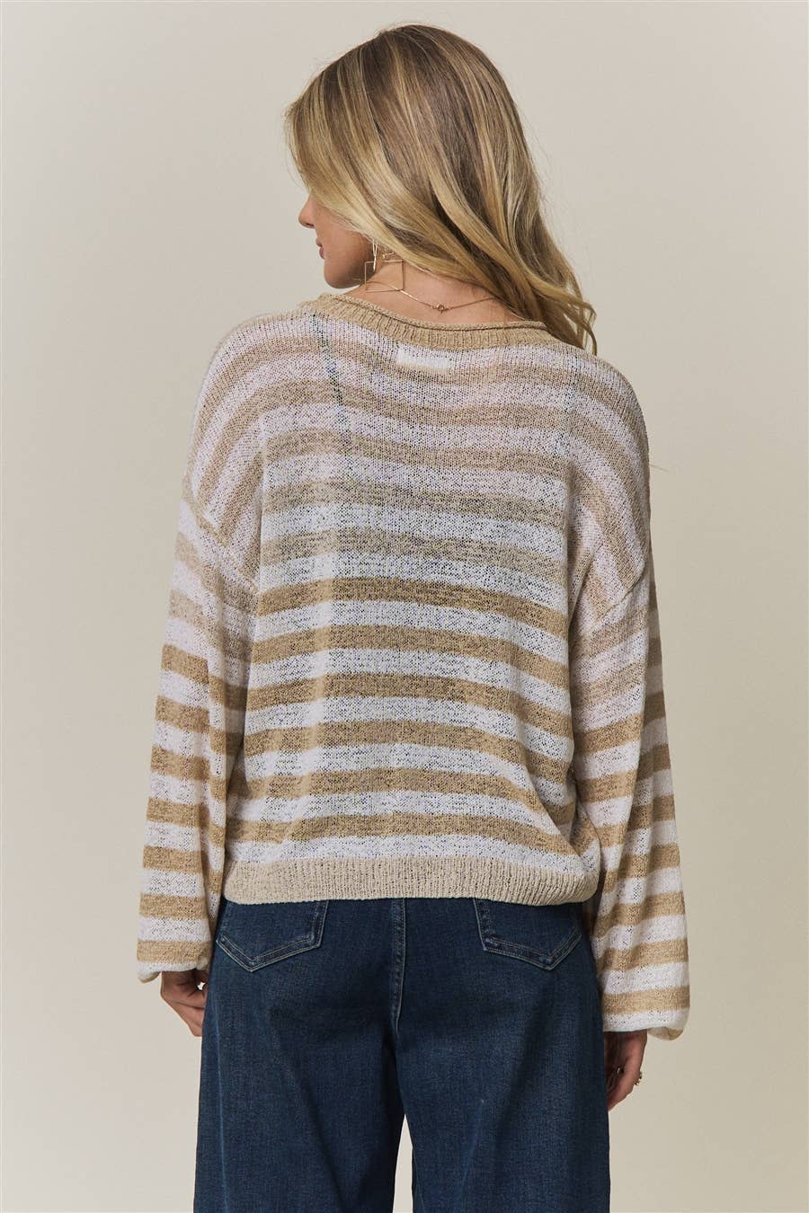 Fading into Fall Striped Sweater