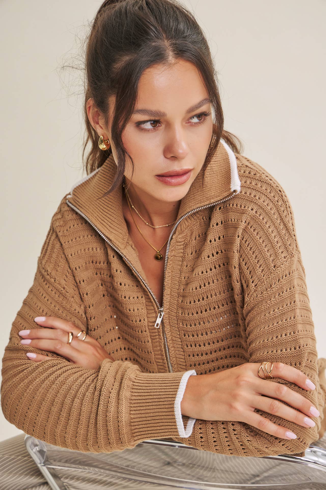 Mountain Air Crochet 1/4 Zip