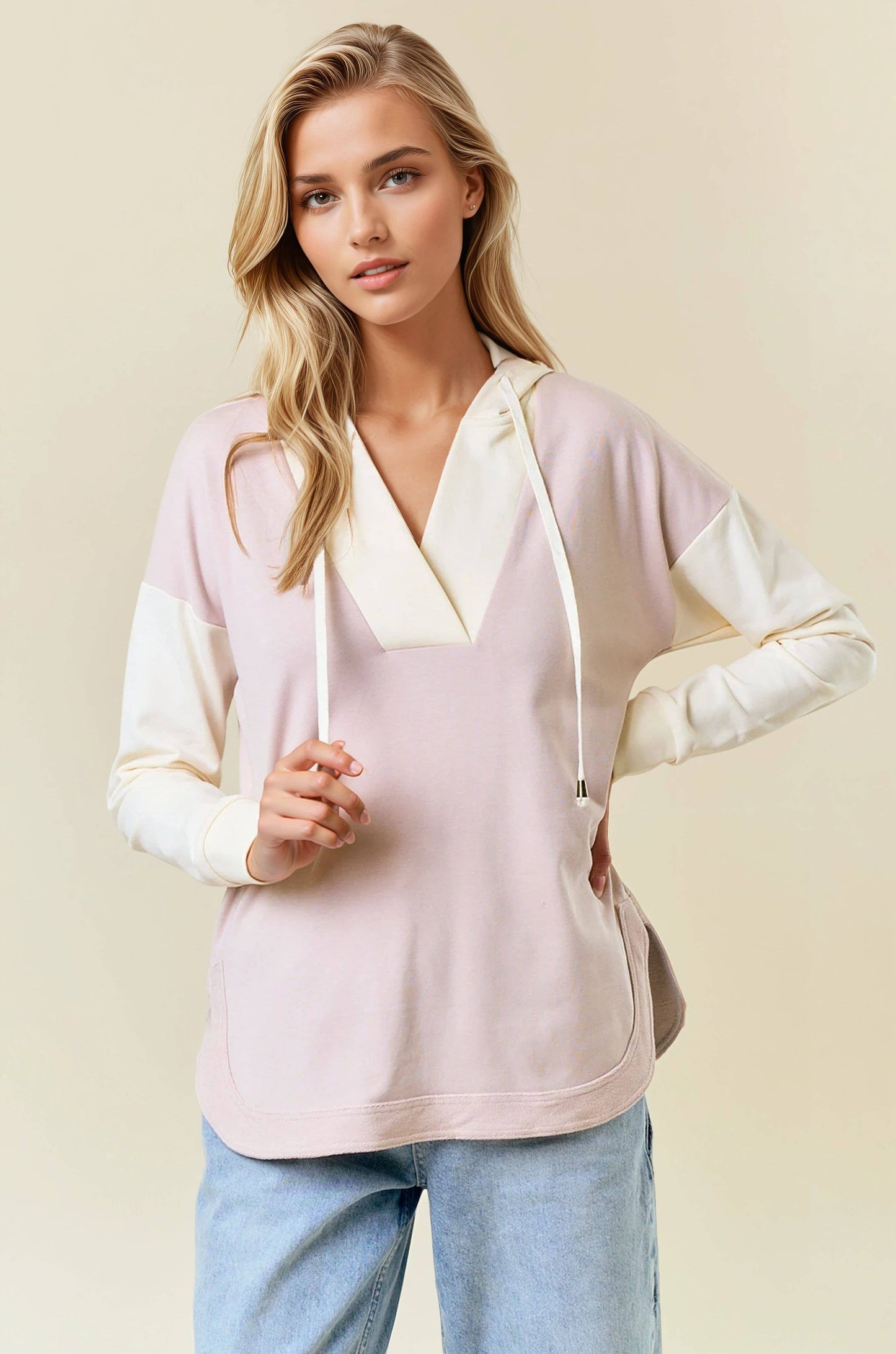 Olive You Deep V Pullover