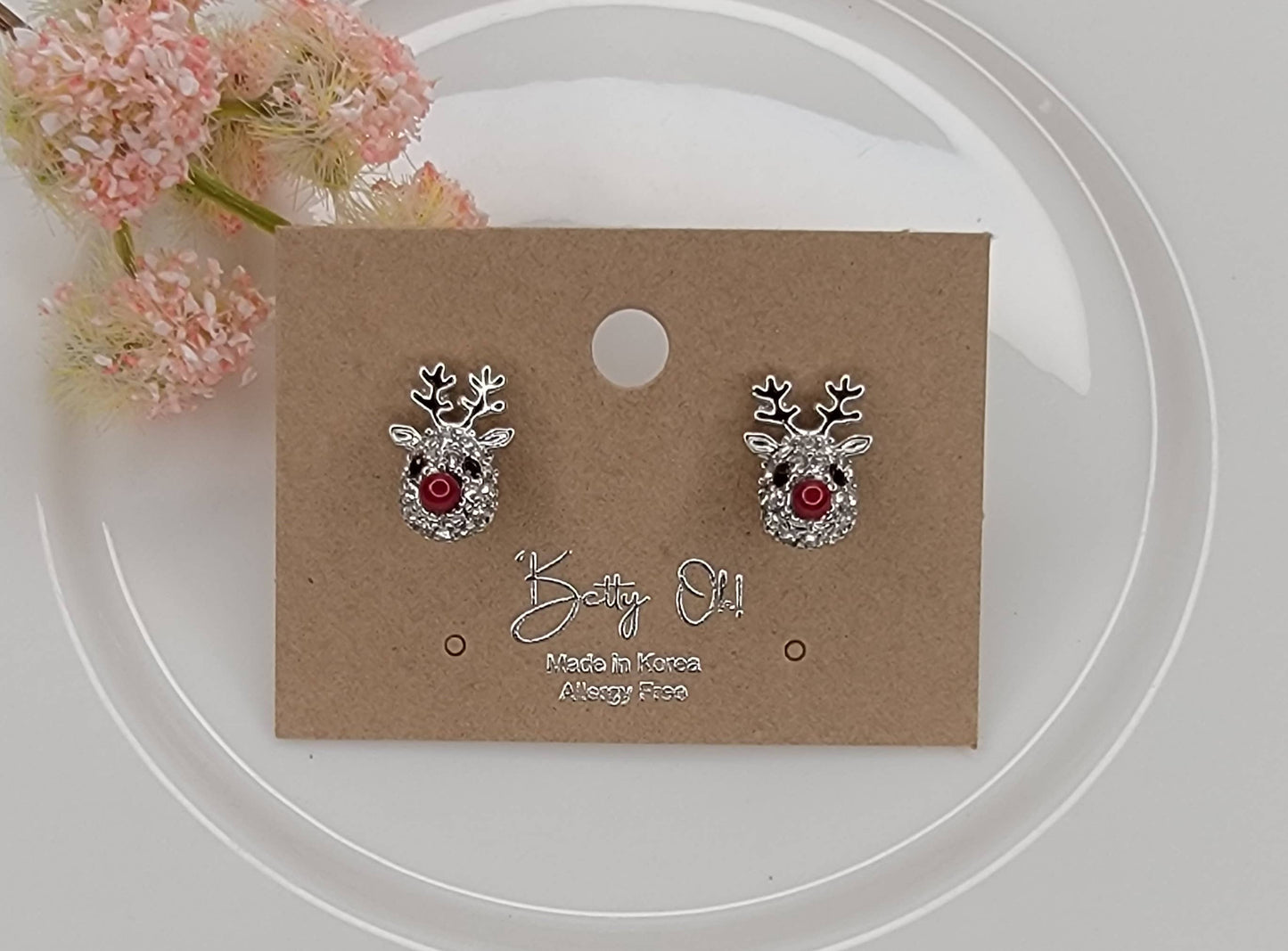 Reindeer Post Earrings